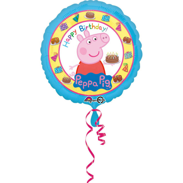 Folija balons "Peppa Pig Happy Birthday" 43 cm
