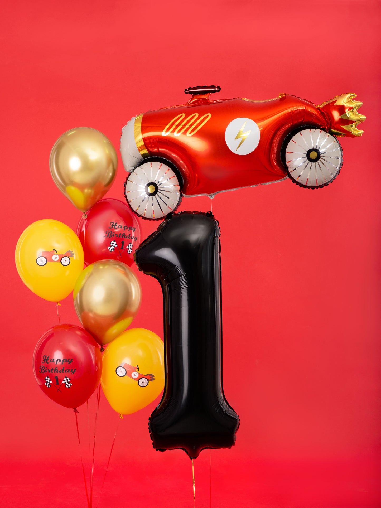 Folija balons ar ciparu “1” 86cm, melns