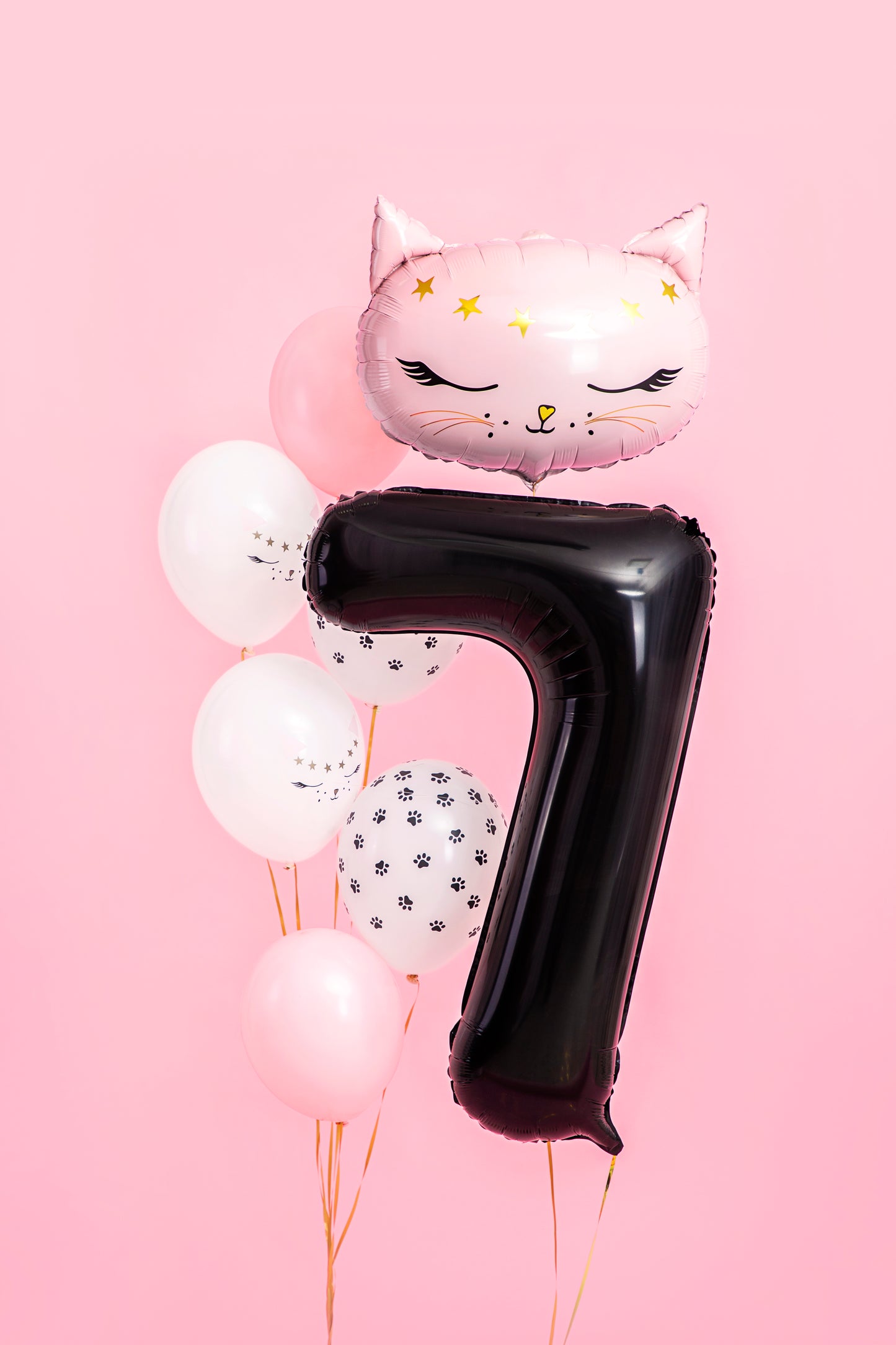Folija balons ar ciparu “7” 86cm, melns