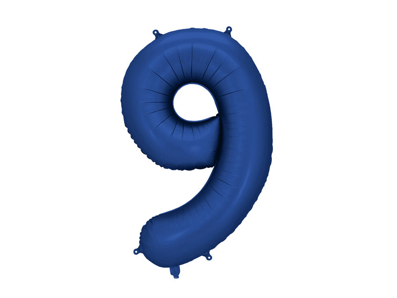 Folija balons cipars 9 tumši zils (86 cm)