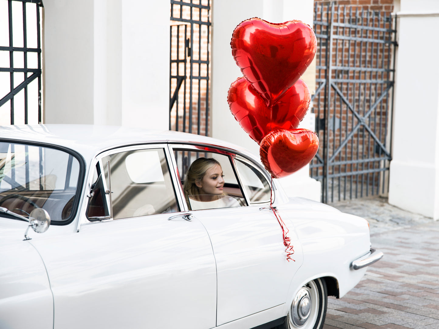 Sirds formas folijas balons, 45 cm, sarkans