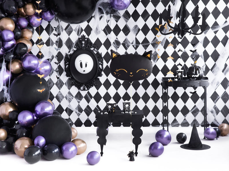 Apaļš balons, 1m, "Pastel Black" krāsa