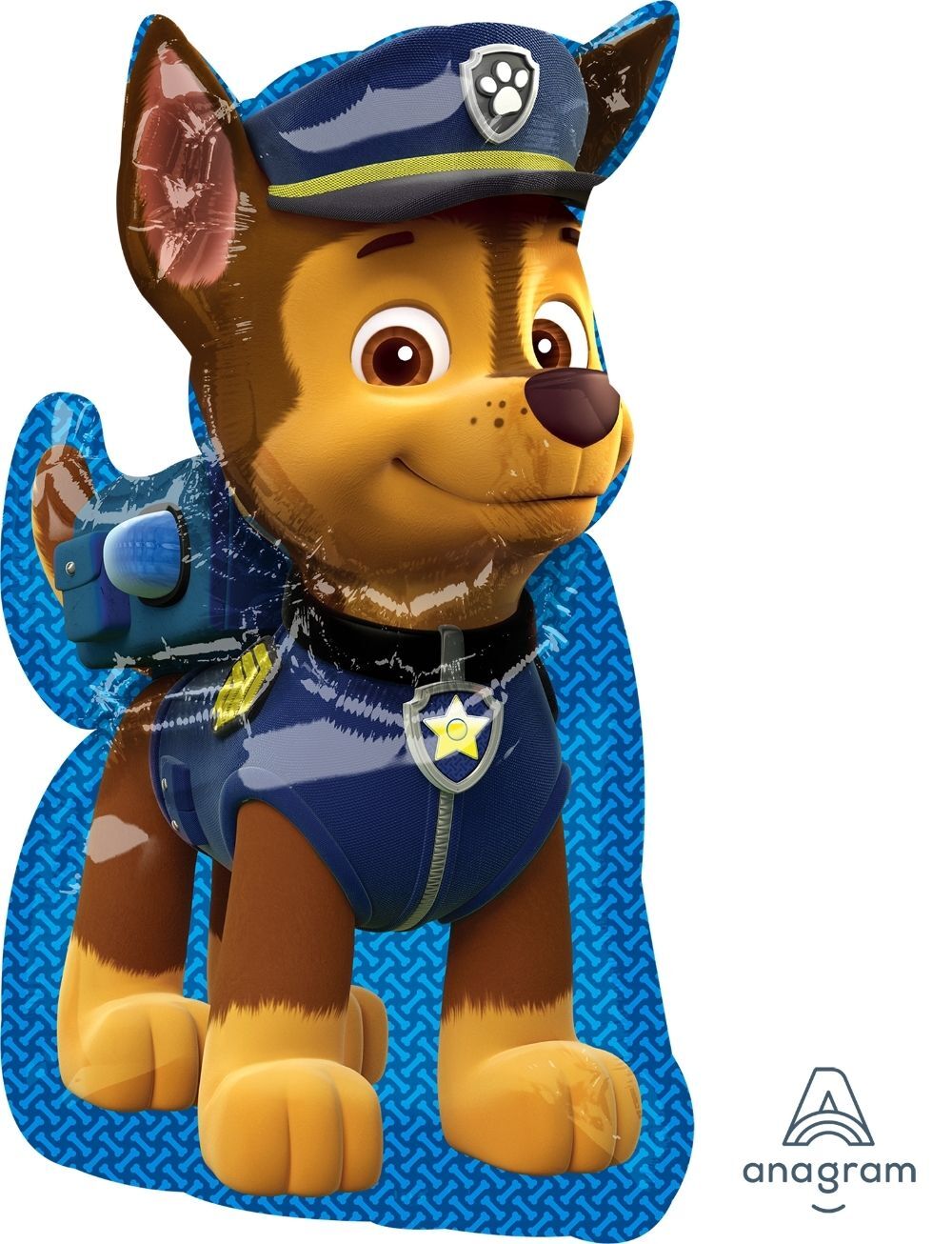 Folija balons Paw Patrol Chase Super Shape 58x78 cm – Liels Ķepu patruļas balons