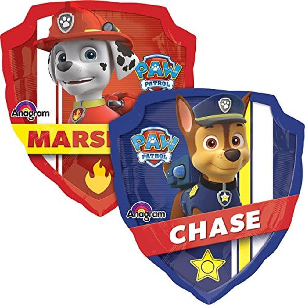 Folija balons Paw Patrol Super Shape 63x68 cm – Liels Ķepu patruļas balons