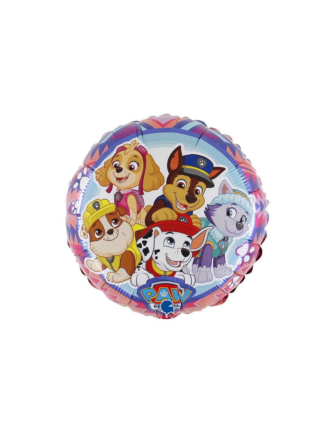 Folija balons Paw Patrol Adventure 46 cm – Apaļš Ķepu patruļas balons