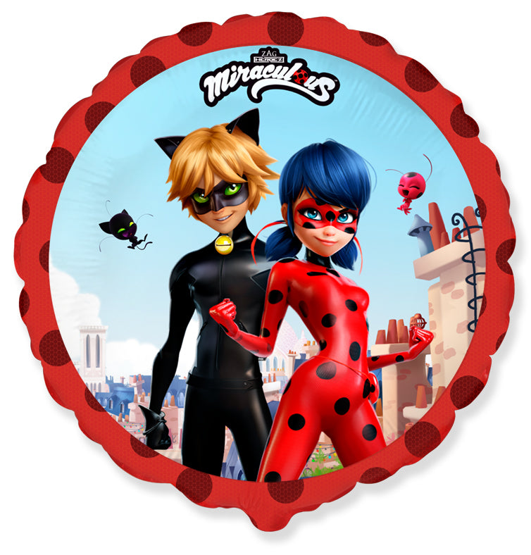 Folija balons "Ladybug- Miraculous Street"  45 cm