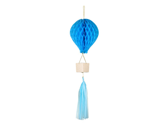 Dekoratīvs gaisa balons zilā krāsā – DIY dekorācija ballītēm