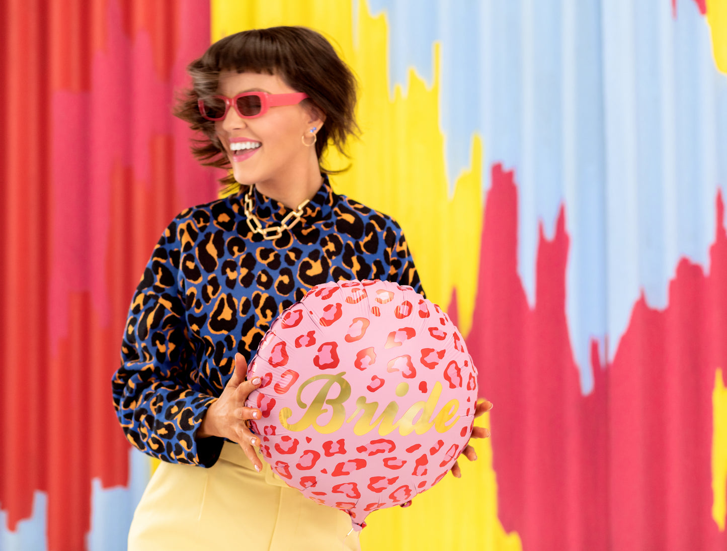 Folijas balons “Līgava”, 45 cm, krāsu miksā