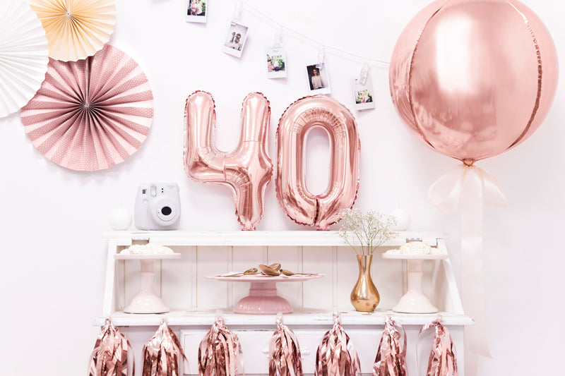 Folija balons Bumba Rose Gold 40 cm – Rozā zelta balons
