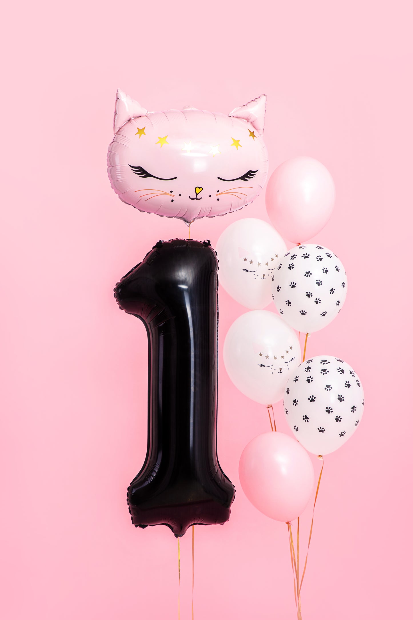 Folija balons ar ciparu “1” 86cm, melns
