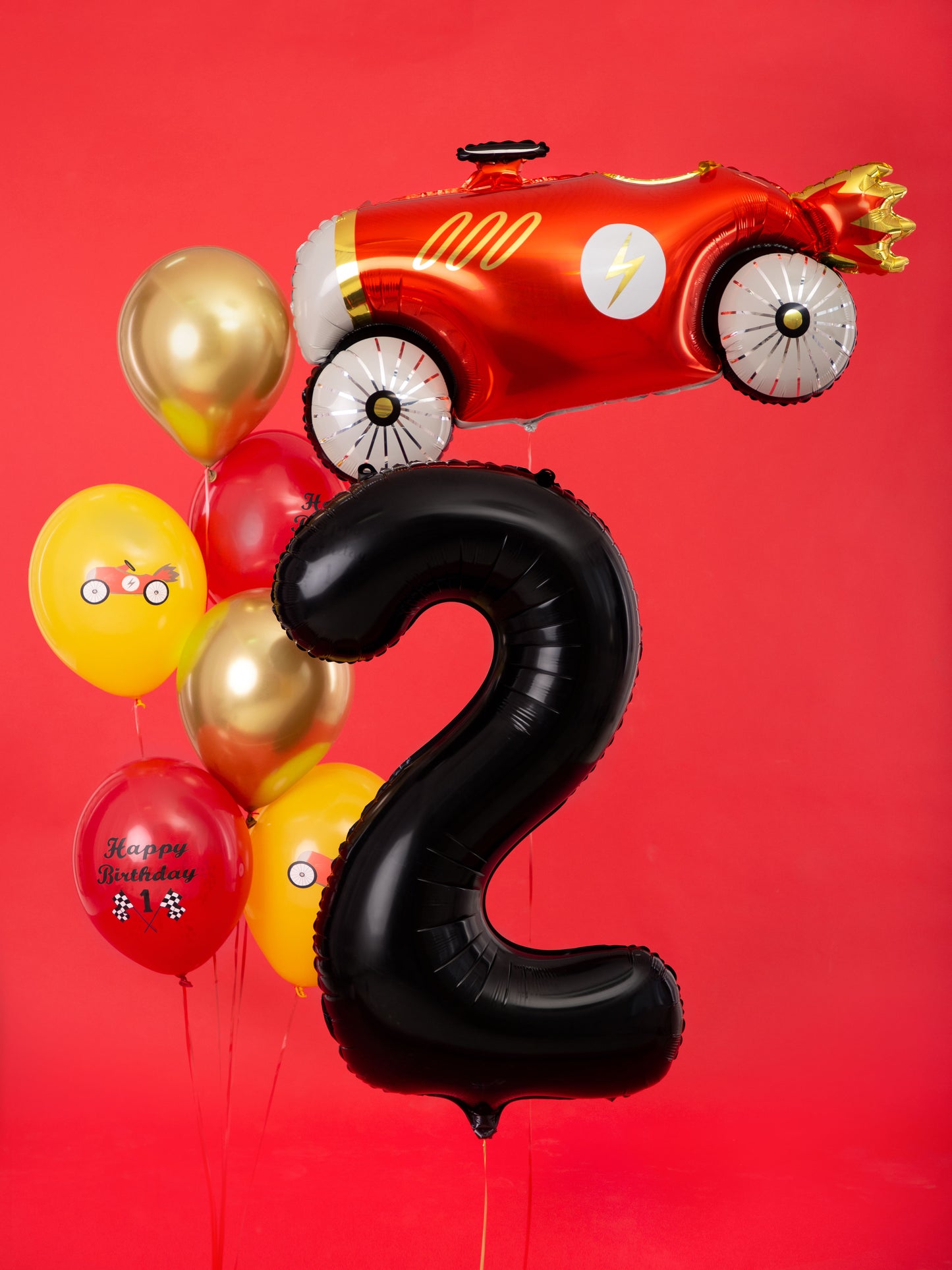 Folija balons ar ciparu “2” 86cm, melns