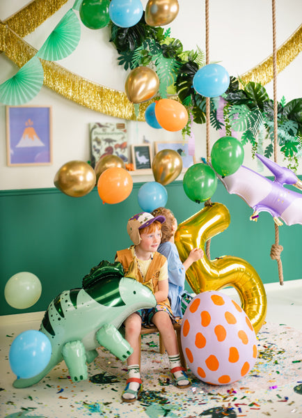 Folija balons cipars 5 zelta (86 cm)