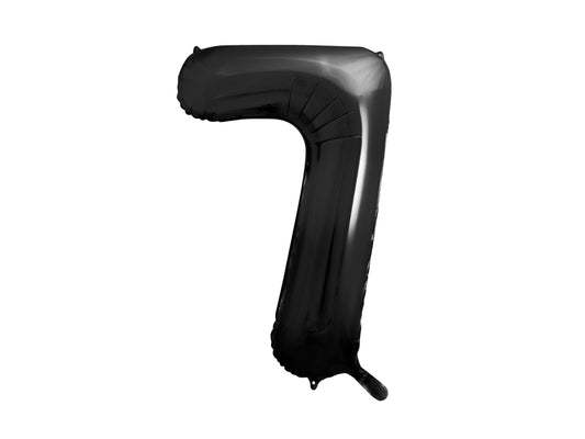 Folija balons ar ciparu “7” 86cm, melns