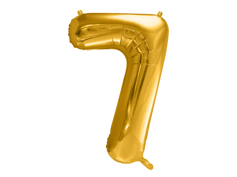 Folija balons cipars 7 zelta (86 cm)