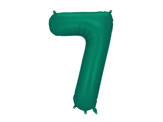 Folija balons cipars 7 tumši zaļš (86 cm)