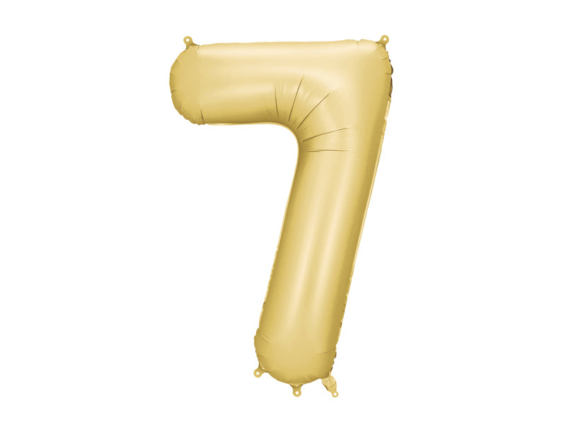 Folija balons cipars 7 zelta (86 cm)