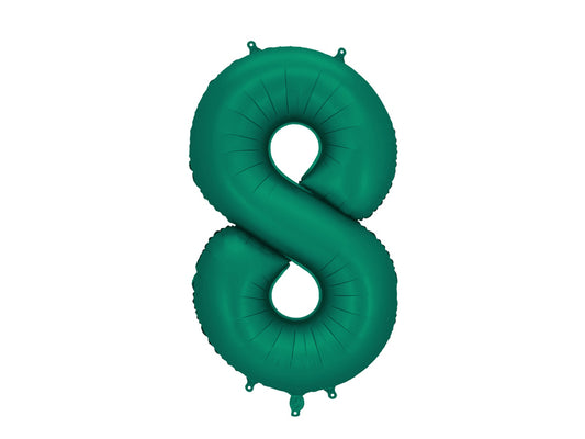 Folija balons cipars 8 tumši zaļš (86 cm)