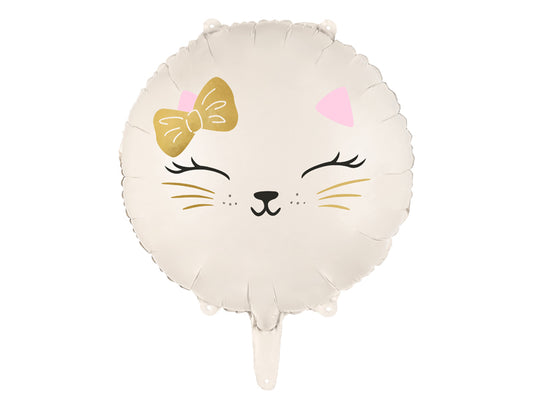 Folija balons “Cat”, 45 cm – kaķu tematikas ballīšu dekorācija