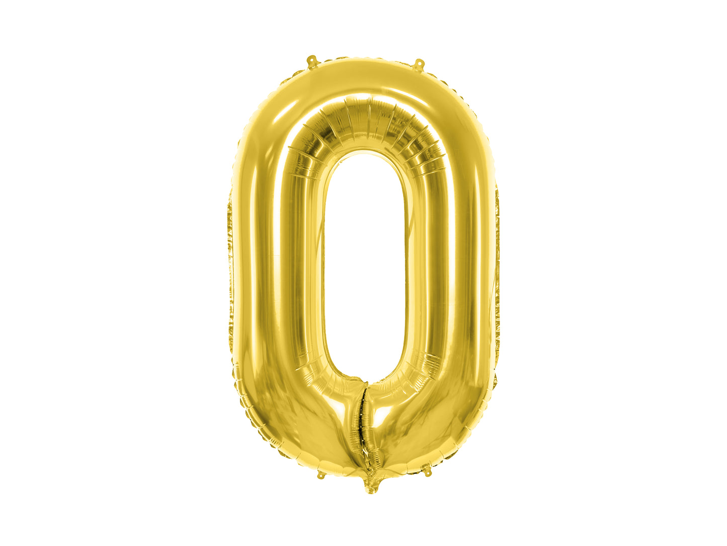 Folija balons ar ciparu "0" 72cm, zelta