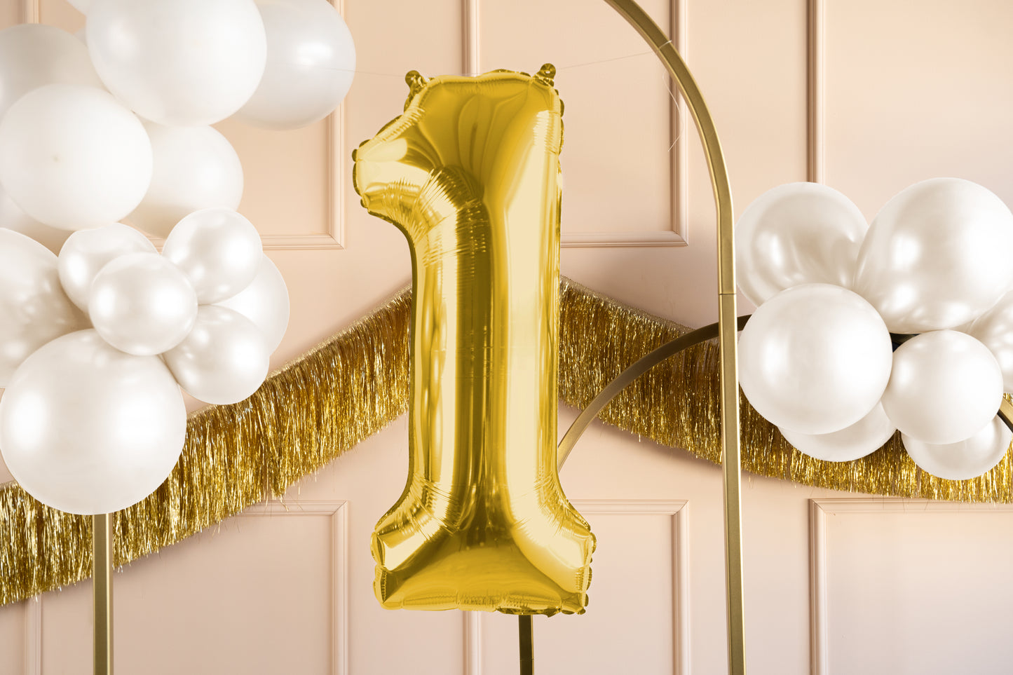 Folija balons ar ciparu "1" 72cm, zelta