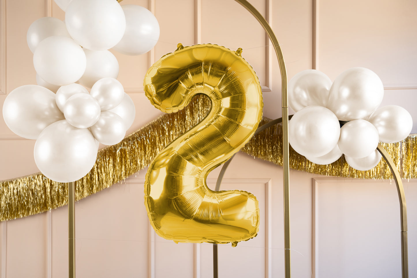 Folija balons ar ciparu "2" 72cm, zelta
