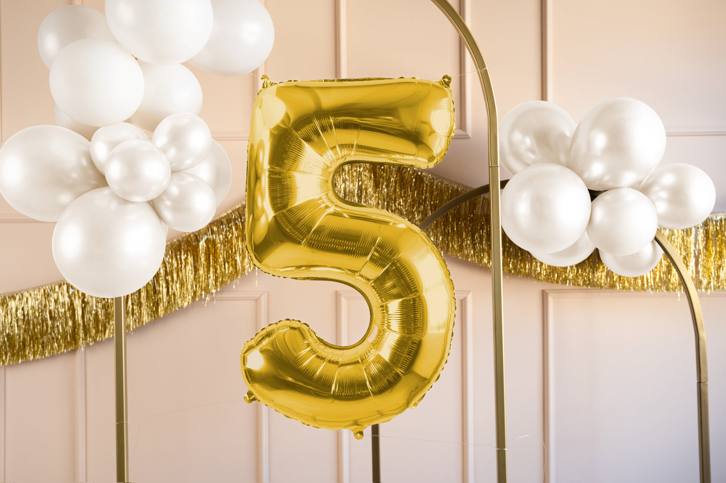 Folija balons ar ciparu "5" 72cm, zelta