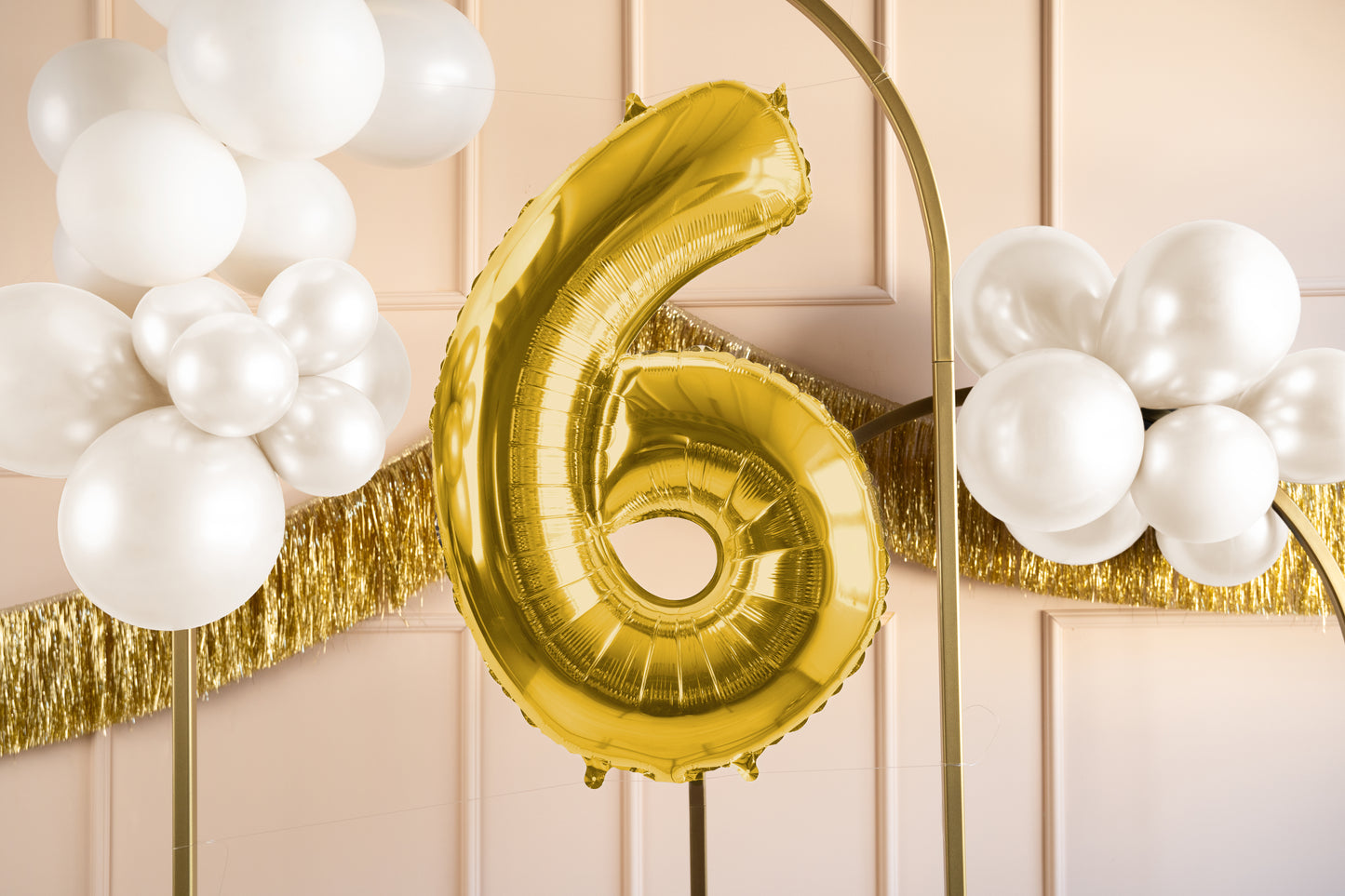Folija balons ar ciparu "6" 72cm, zelta