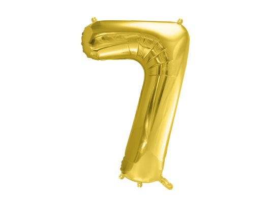 Folija balons ar ciparu "7" 72cm, zelta