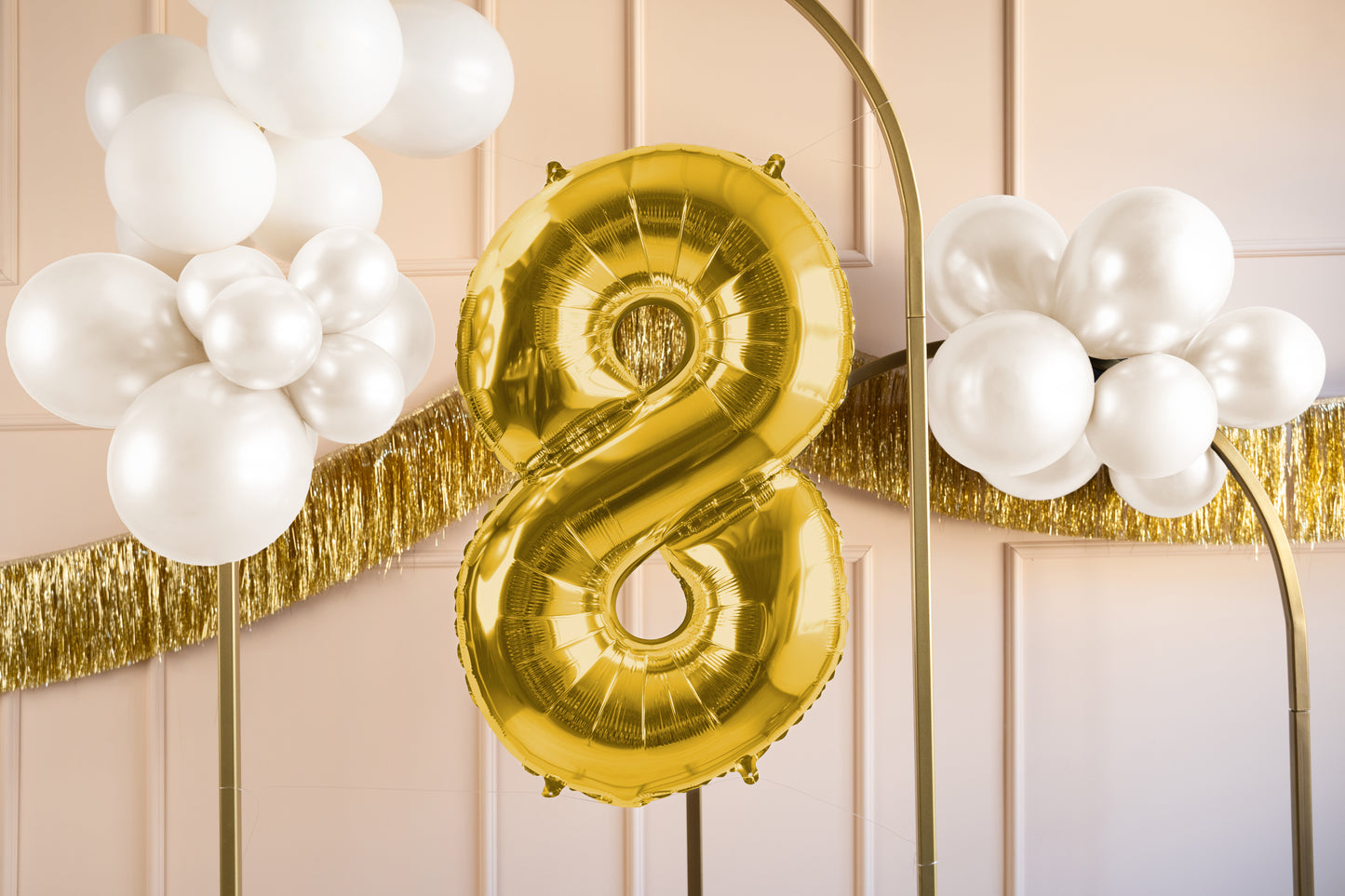 Folija balons ar ciparu "8" 72cm, zelta