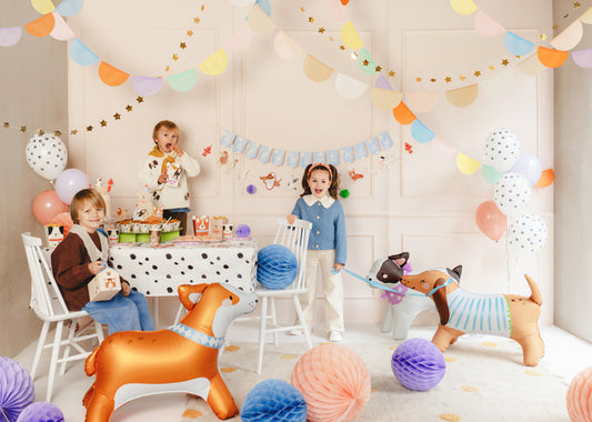 "Sunīšu ballīte" pinterestīgs ballīšu komplekts (72 produkti)