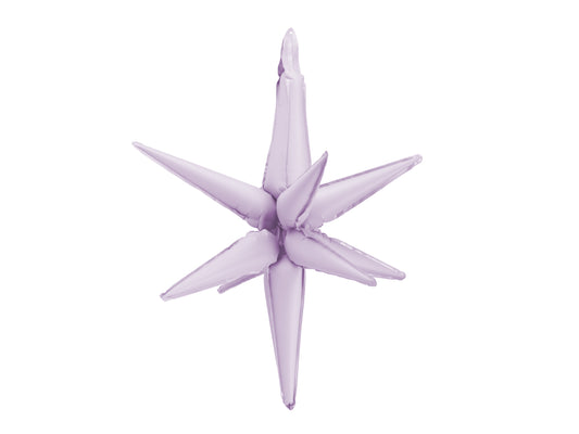 3D folijas balons “Zvaigzne”, 70 cm , vijolītes