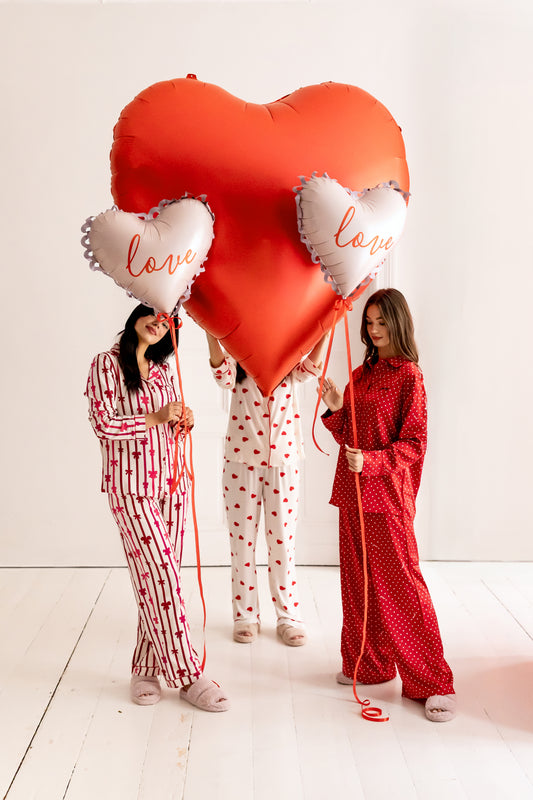 Folijas balons “Sirds” ar uzrakstu “Love”, 50 x 47 cm, krāsu miks