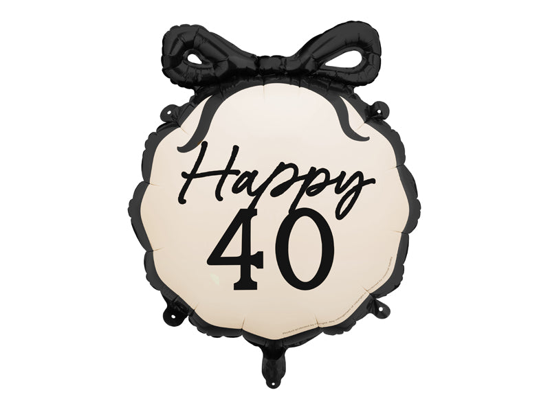 Folija baloni "Happy 40", 47.5x45cm