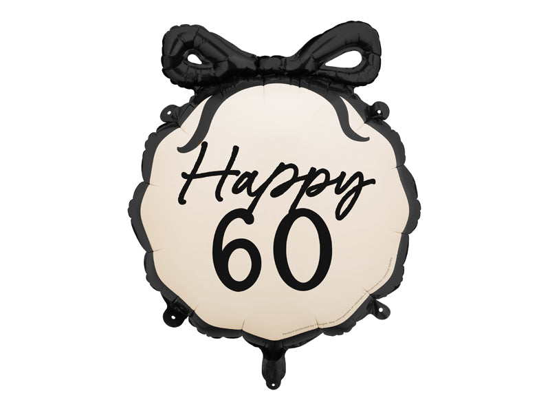 Folija baloni "Happy 60", 47.5x45cm
