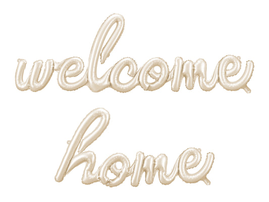 Folijas balons ar uzrakstu “Welcome Home”, 335 x 71 cm