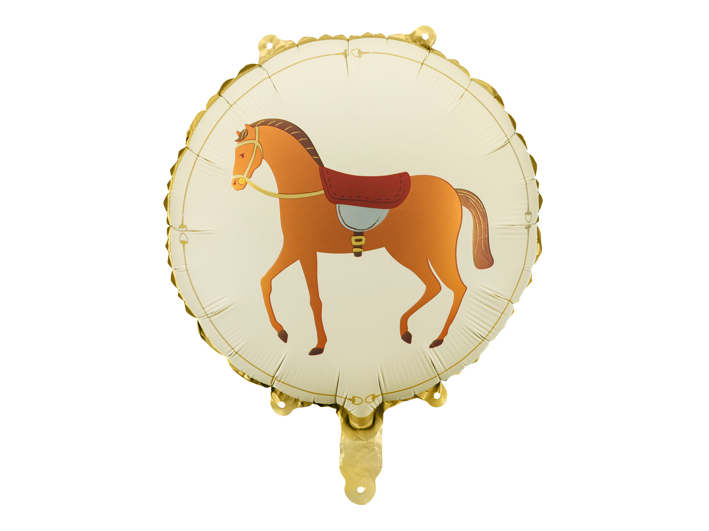 Apaļš folijas balons “Zirgs”, 45 cm