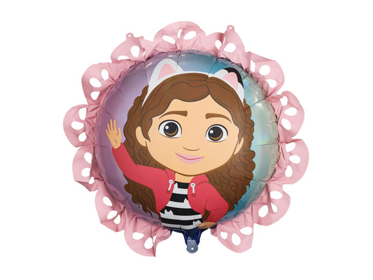 Folija balons "Gabby’s Dollhouse" ar volānu (52 x 52 cm)