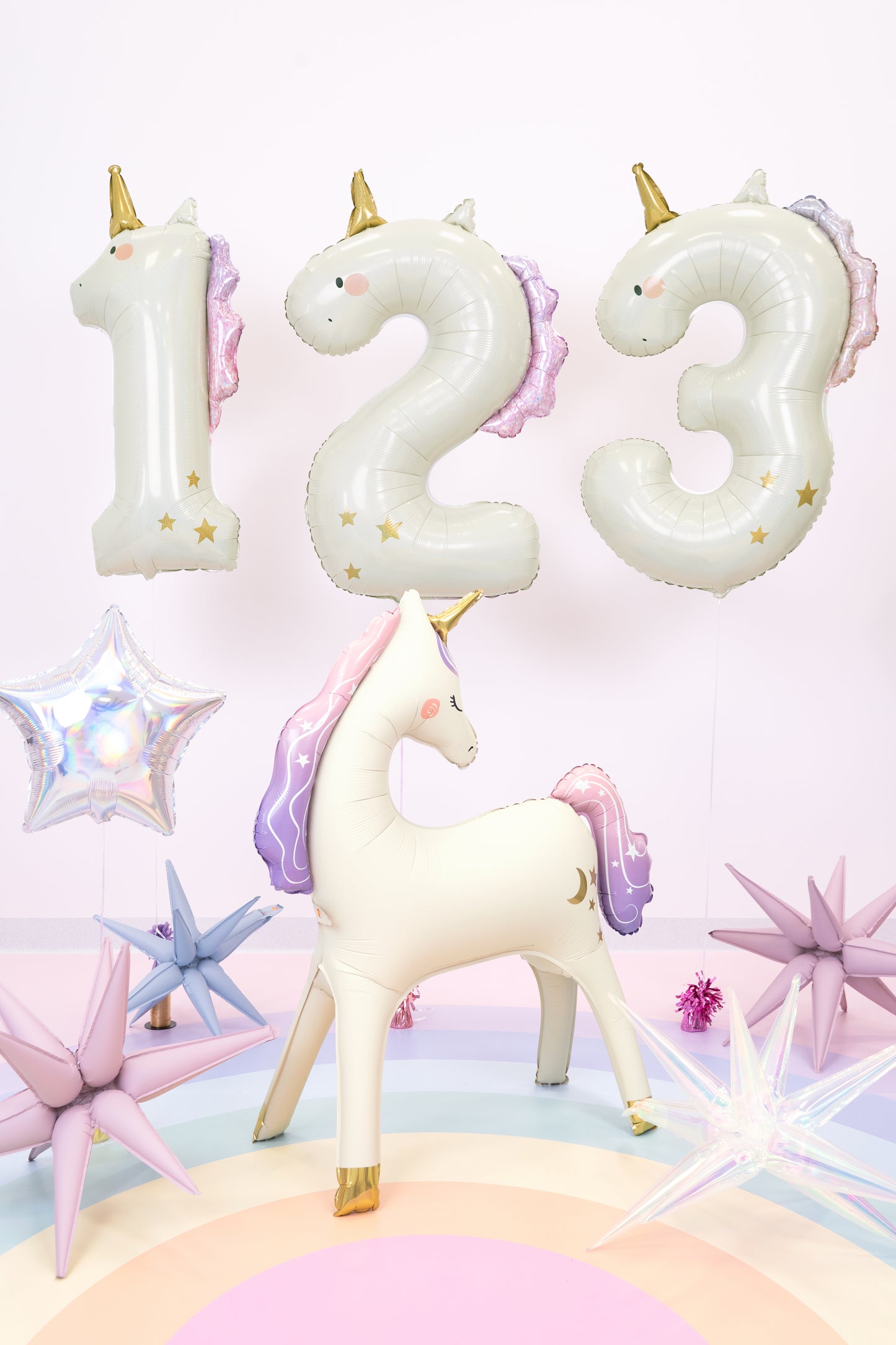 Folija balons ar ciparu "1" 93cm, Vienradzis