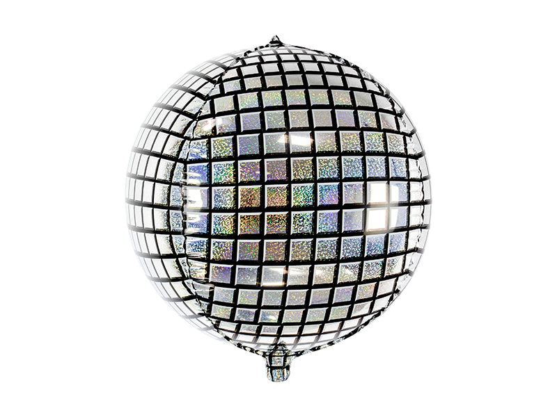 Folija balons Disko bumba 40 cm – Hologrāfisks ballīšu balons