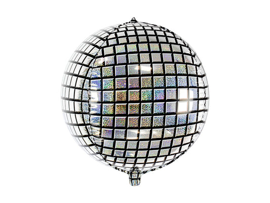 Folija balons Disko bumba 40 cm – Hologrāfisks ballīšu balons