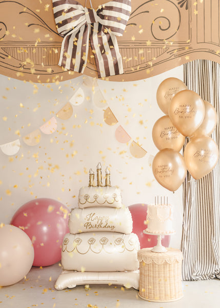 Stāvošs folija balons Torte (70 x 100 cm)
