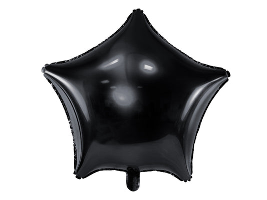 Folija balons zvaigzne melns (48 cm)