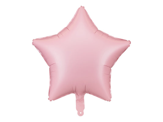 Folija balons Zvaigzne rozā 48 cm – Matēts balons svētku dekorācijām