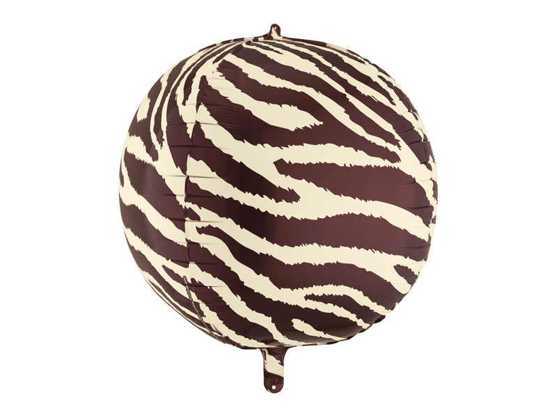 Folija balons “Zebras raksta bumba”, 75 cm, krāsu mikss