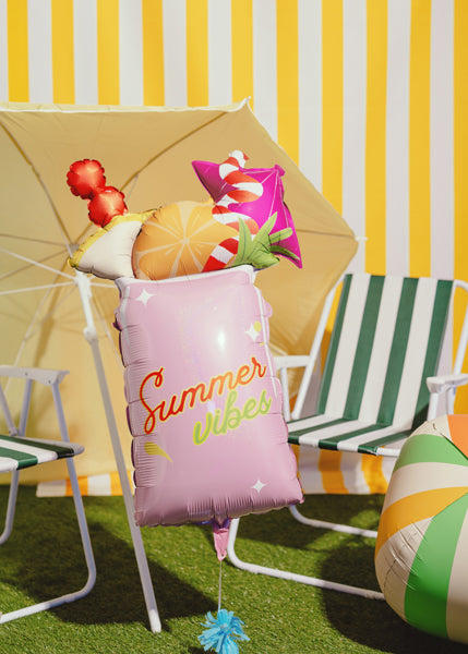 Folija balons Kokteilis rozā 47x79 cm – Summer Vibes svētku dekorācija