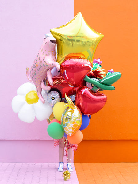 Folija balons Zvaigzne zelta 70 cm – Liels metālisks folija balons hēlijam un gaisam
