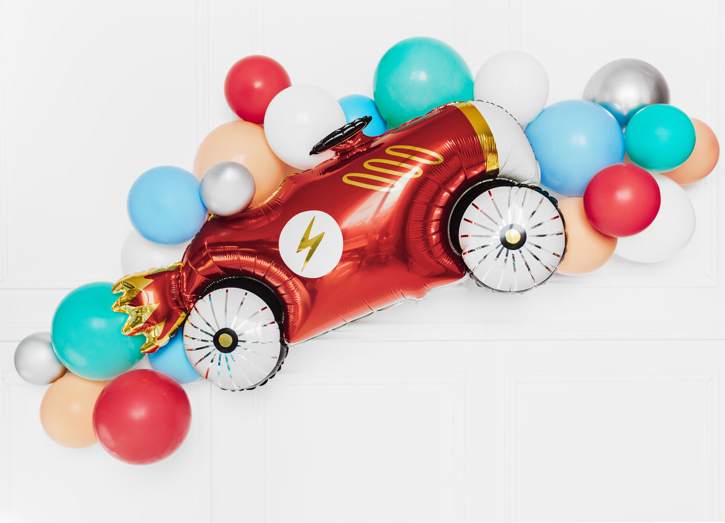Folijas balons “mašīna”, 92 × 45 cm, krāsu miks