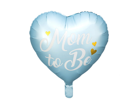 Folija balons “Mom to Be” zils (35 cm)