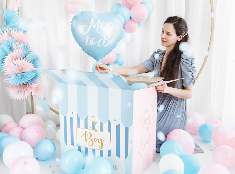 Folija balons “Mom to Be” zils (35 cm)