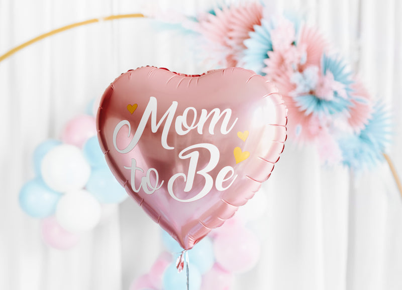 Folija balons “Mom to Be” rozā (35 cm)